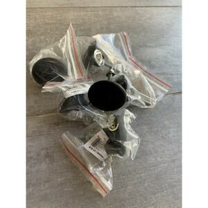 Abbott Collection 27-HOME 29 Matte Black Classic Dresser Knob Drawer Pull Set 6